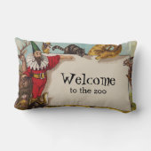 Isidore und seine Tiere Lumbar Kissen (Rückseite)