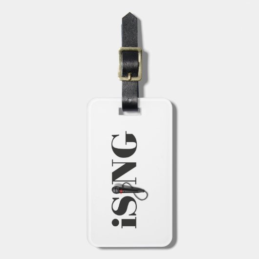 iSING Mikrofon-Ausführender Gepäckanhänger (Vorderseite vertikal)