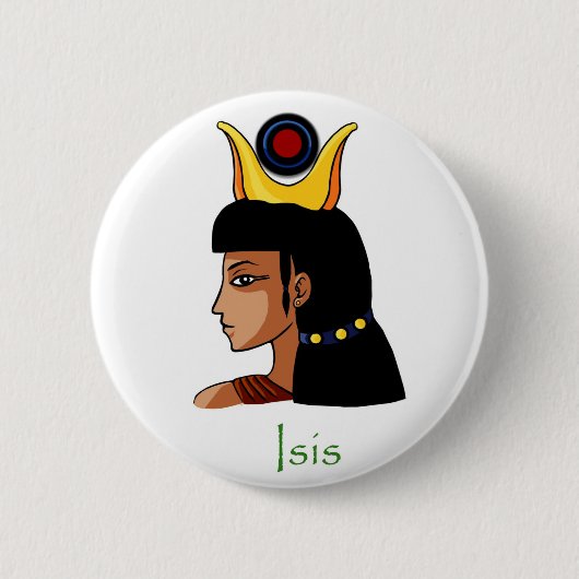 Isis Altes ägyptisches Goddess-Abzeichen Button (Vorderseite)