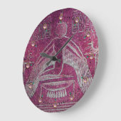 ISIS, antikes Rosa Große Wanduhr (Winkel)