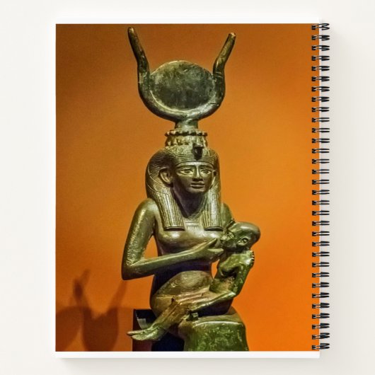 Isis(Auset) saugende Horus(Heru) Ägypten(Kemet)  Notizblock (Rückseite)