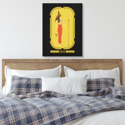 Isis Canvas Print Leinwanddruck (Insitu (Schlafzimmer))