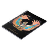 Isis Egyptian Goddess Wings Maureen Girard Notizblock (Linke Seite)