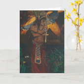 Isis Grußkarte Karte (Gelbe Blume)