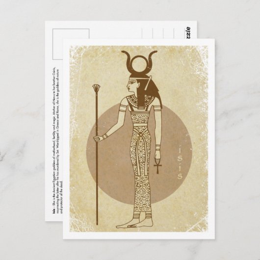 Isis Postkarte (Vorne/Hinten)