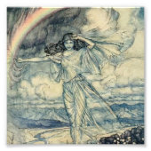 "Isis Rainbow Goddess" von Arthur Rackham Fotodruck (Vorne)