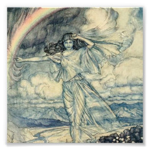"Isis Rainbow Goddess" von Arthur Rackham Fotodruck