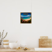Iskele Nordzypern Strand Escape Erinnerung Poster (Küche)