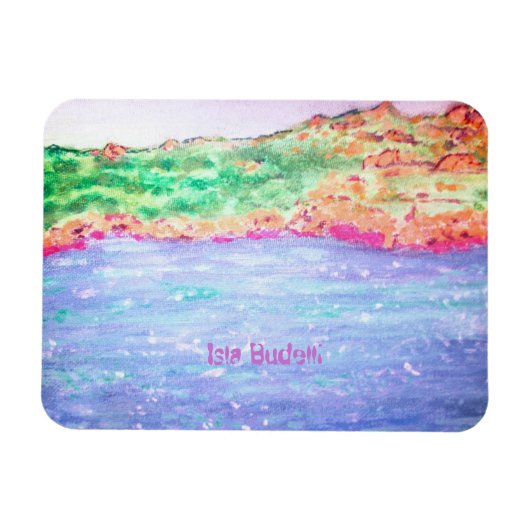 Isla Budelli Magnet (Horizontal)