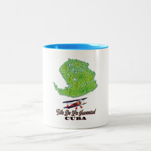 Isla de la juventud Cuba Zweifarbige Tasse