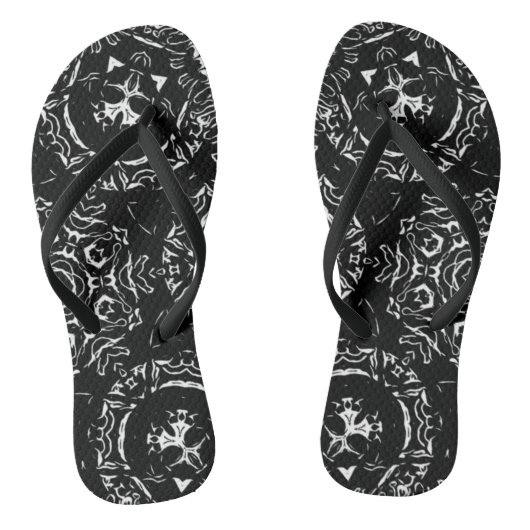 Isla De La Muerte - Skull Bandana Print Badesandalen (Fußbett)