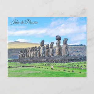 Isla de Pascua, (Osterinsel), Chile Postkarte