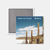 Isla del Pescado, Salar de Uyuni, Bolivien Magnet (Vorderseite/Rückseite)