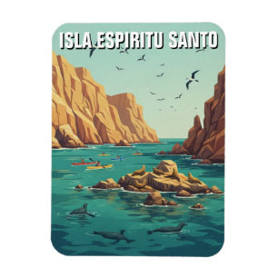 Isla Espíritu Santo Mexiko Magnet
