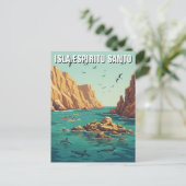 Isla Espíritu Santo Mexiko Postkarte (Stehend Vorderseite)