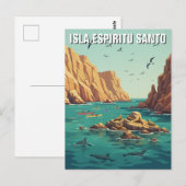 Isla Espíritu Santo Mexiko Postkarte (Vorne/Hinten)