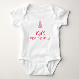 Isla First Christmas Baby 1. Weihnachtsnachtsanfan Baby Strampler