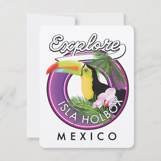 Isla Holbox Beach mexico Reisepflaster (Rückseite)