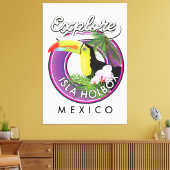 Isla Holbox Beach mexico Reisepflaster Leinwanddruck (Insitu (Wohnzimmer))