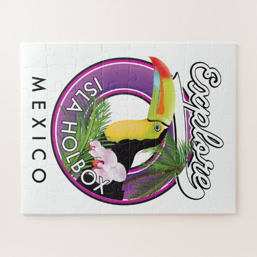 Isla Holbox Beach mexico Reisepflaster Puzzle (Horizontal)
