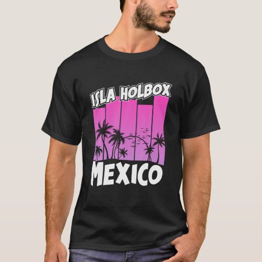 Isla Holbox Beach Mexiko Sommer Familienurlaub So T-Shirt (Vorderseite)