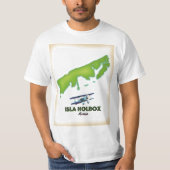 Isla Holbox Mexico Reiseplakat T-Shirt (Vorderseite)