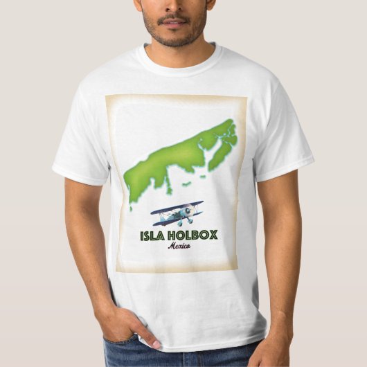 Isla Holbox Mexico Reiseplakat T-Shirt (Vorderseite)