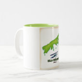 Isla Holbox Mexico Reiseplakat Zweifarbige Tasse (Vorderseite Links)