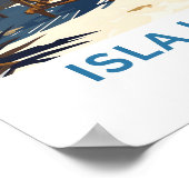 Isla Holbox Mexico Travel Print Poster (Ecke)