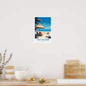 Isla Holbox Mexico Travel Print Poster (Küche)