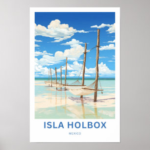 Isla Holbox Mexico Travel Print Poster