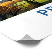 Isla Holbox Mexico Travel Print Poster (Ecke)