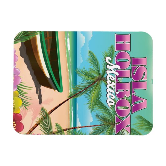 Isla Holbox Mexiko Magnet (Horizontal)