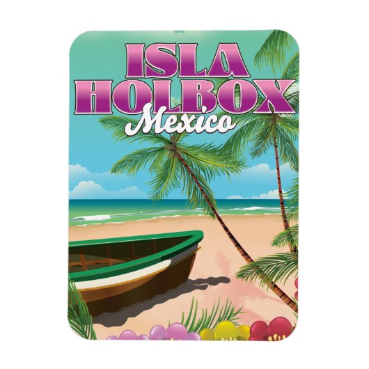 Isla Holbox Mexiko Magnet (Vertikal)