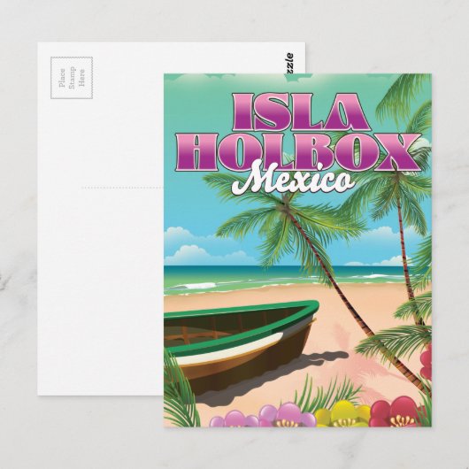 Isla Holbox Mexiko Postkarte (Vorne/Hinten)