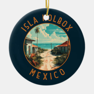 Isla Holbox Mexiko Reise Kunst Vintage Keramik Ornament