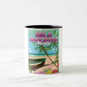 Isla Holbox Mexiko Zweifarbige Tasse