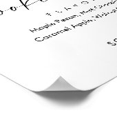 ISLA Minimalistisch Cookie Bar Gastgeschenk Hochze Poster (Ecke)