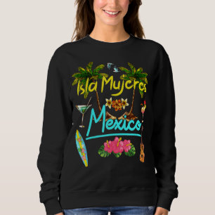 Isla Mujeres Kalifornien Strand Sommer Palme Sonne Sweatshirt
