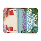 Isla Mujeres Mexico Beach Poster Magnet (Horizontal)