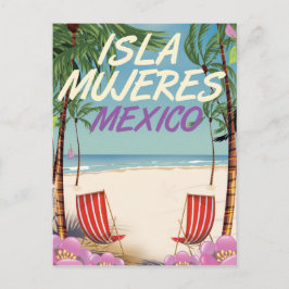 Isla Mujeres Mexico Beach Poster Postkarte