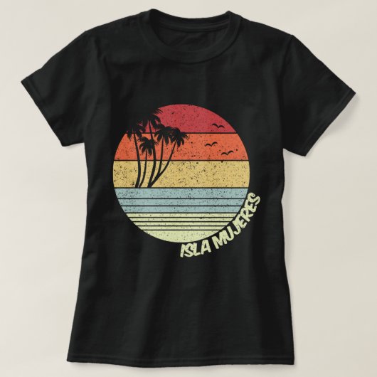 Isla Mujeres Mexico Beach Urlaub Souvenir T-Shirt (Design vorne)