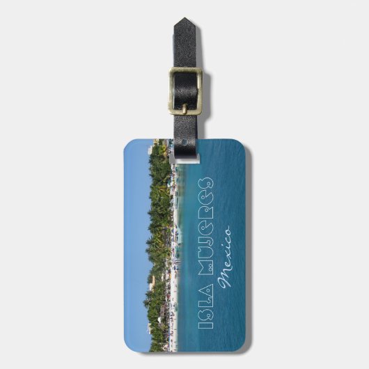 Isla Mujeres, Mexiko Gepäckanhänger (Vorderseite vertikal)