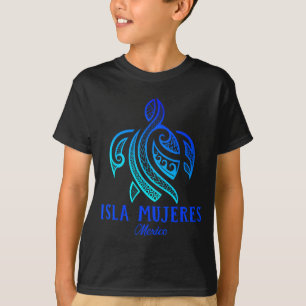 Isla Mujeres Mexiko Meeresschildkröte Tie Dye Hibi T-Shirt