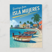 Isla Mujeres Mexiko Vintag