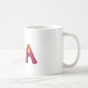 Isla Name in lebendigem Crochet-Muster Kaffeetasse