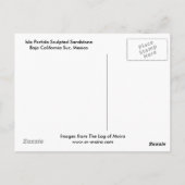 Isla Partida Sculpted Sandstone Baja California Su Postkarte (Rückseite)