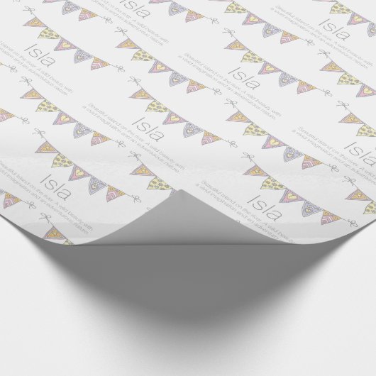 Isla personalisierte Bezeichnung Geschenkpackung Geschenkpapier (Ecke)