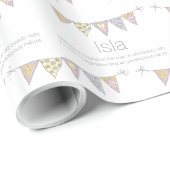 Isla personalisierte Bezeichnung Geschenkpackung Geschenkpapier (Rolleneckpunkt)