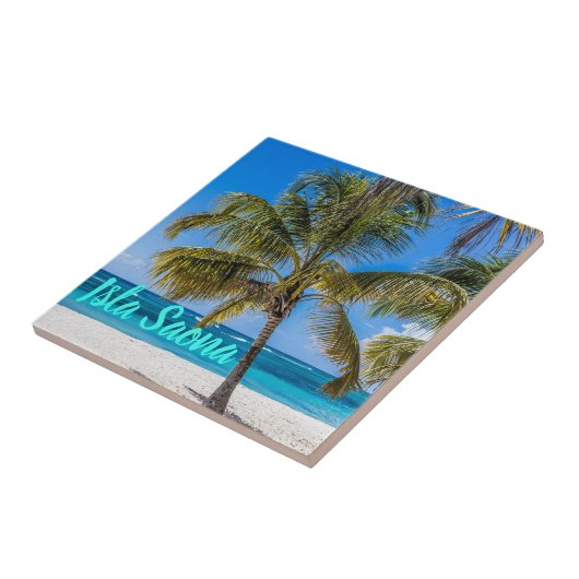 Isla Saona Beach Domenican Fliese (Seite)